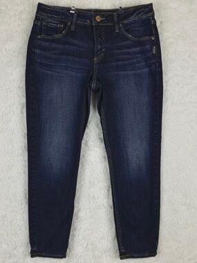 Silver Jeans Dark Indigo Ankle Skinny